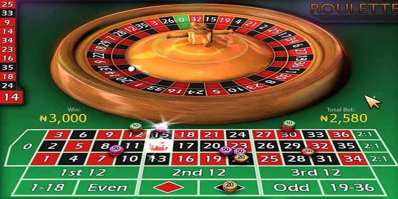 Các cửa cược trong trò chơi Roulette 23Win 